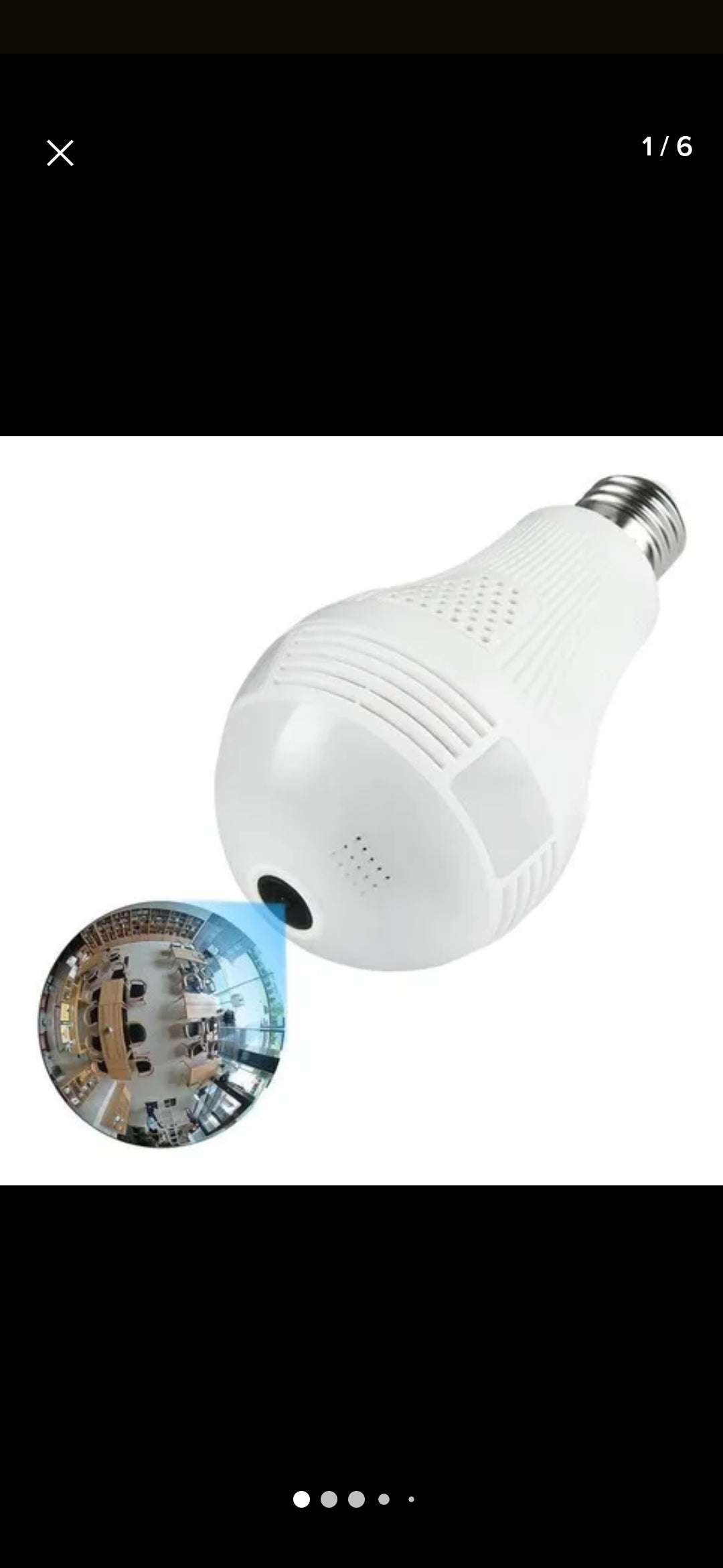 Ampolleta espía con cámaras de seguridad