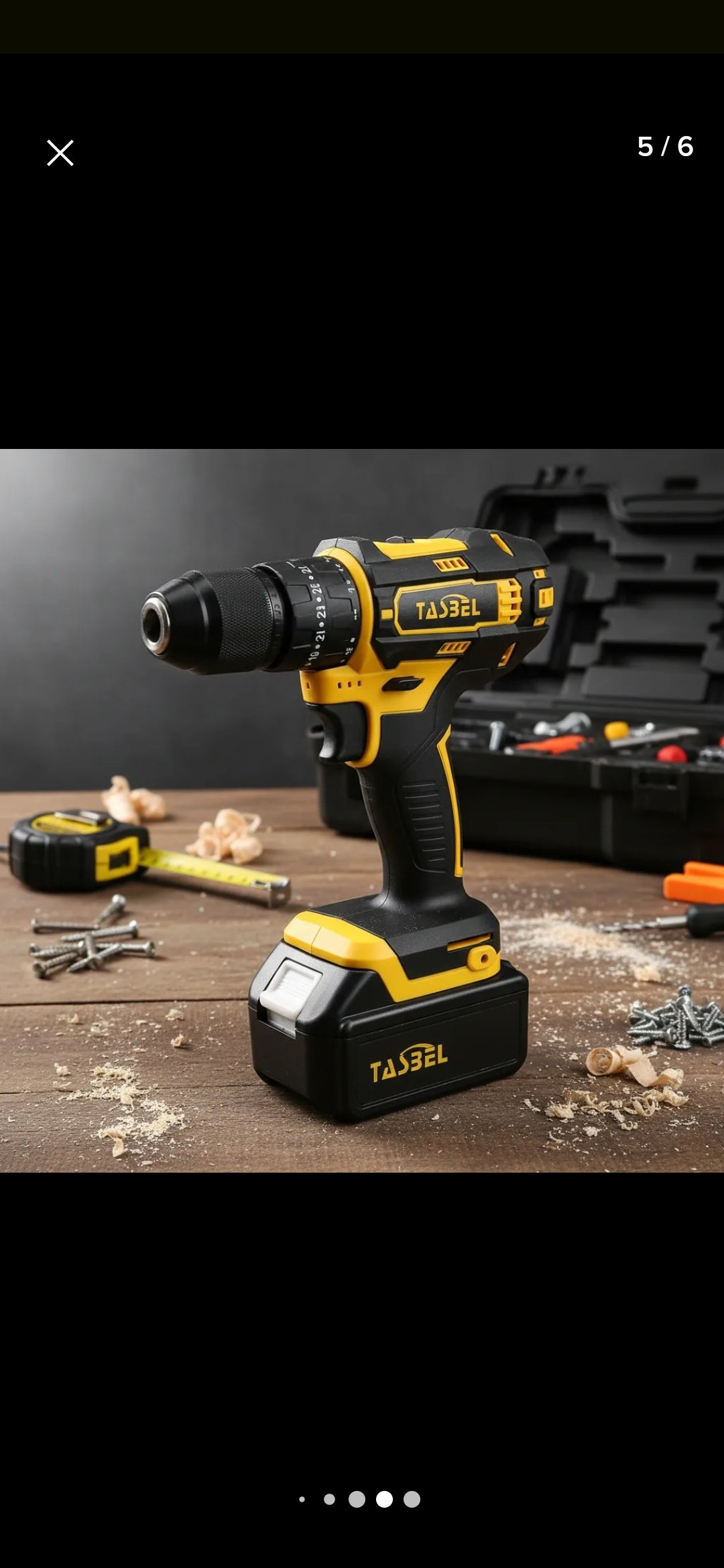 Set 4 herramienta Tasbel amarilla inalam