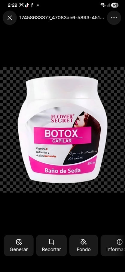 BOTOX CAPILAR BAÑO DE SEDA 500ml