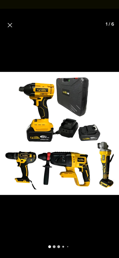 Set 4 herramienta Tasbel amarilla inalam