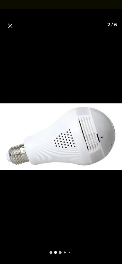 Ampolleta espía con cámaras de seguridad